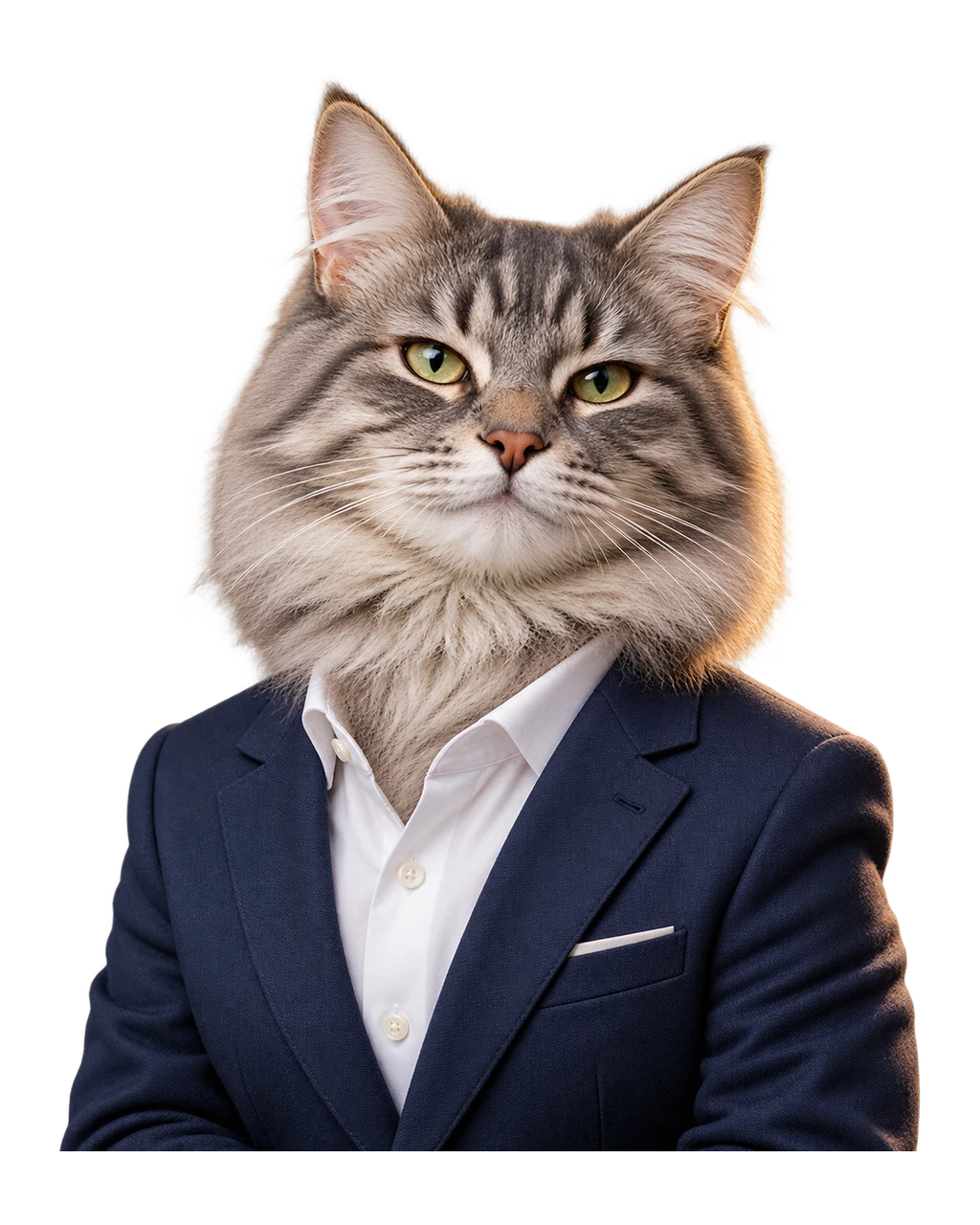 Кошка Муся в пиджаке